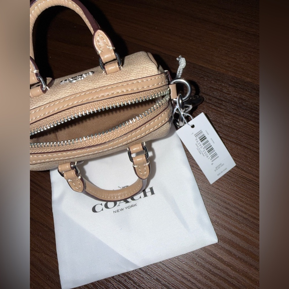 Coach Mini Rowan Bag Charm -NWT - Picture 5 of 9